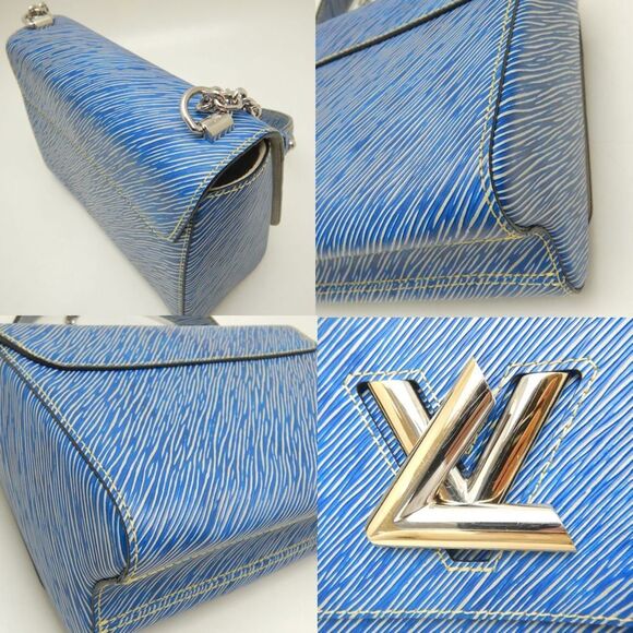 LOUIS VUITTON Blue Leather Shoulder Bag - Picture 6 of 10